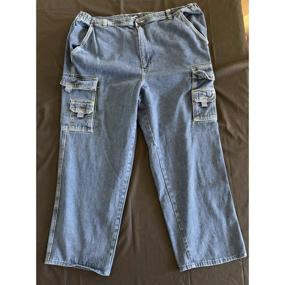 KingSize Men's 100% Cotton Cargo Big & Tall Jeans Size 46 X 38